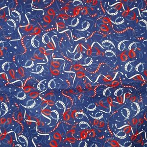 Patriotic colors streamers table runner